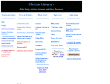 Tablet Screenshot of christianuniverse.com